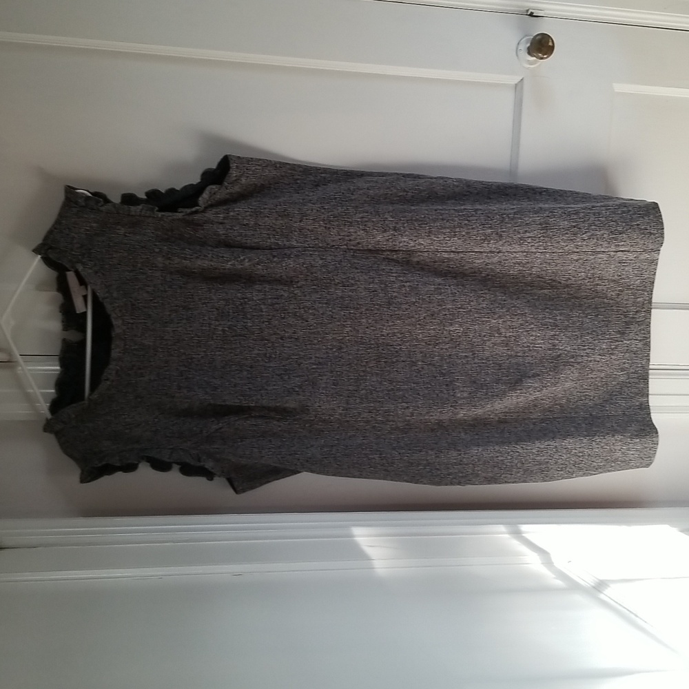LOFT Tweed Dress, Size 22, Grey